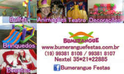 Bumerangue Festas - Buffet, animação, decoração, brinquedos, teatro, eventos